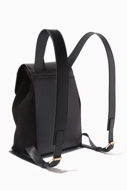 Buy JW Anderson Black Black Mini Pierce Suede Backpack for  display picture 1