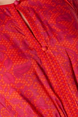 Henna print flippy dress shop