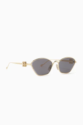 Cat-eye Sunglasses in Metal