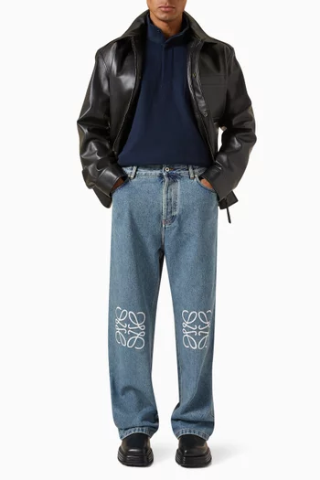 Anagram Baggy Jeans in Denim