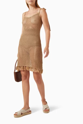 Ivi Mini Dress in Crochet