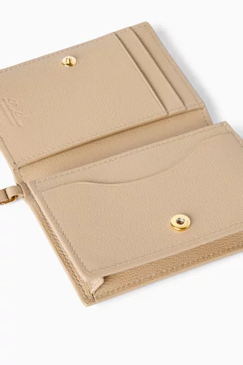 Extra Card Holder in Grained Calfskin