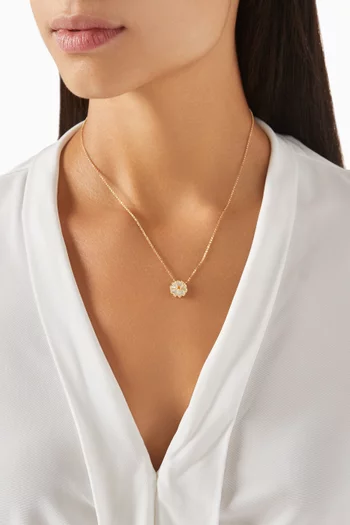 Farfasha Petali del Mare Mother of Pearl & Citrine Necklace in 18kt Yellow Gold