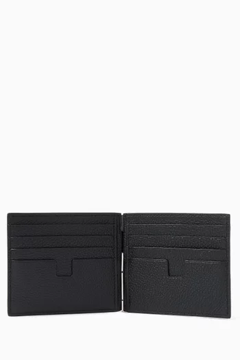 Money Clip Wallet in Leather