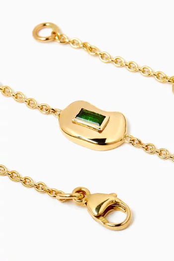 Treasured Diopside Bracelet in 14kt Gold