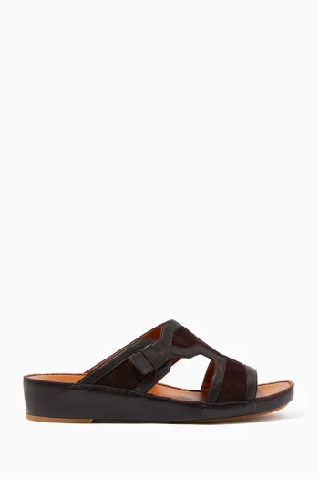 حذاء مفتوح لاتيرال شمواه بني