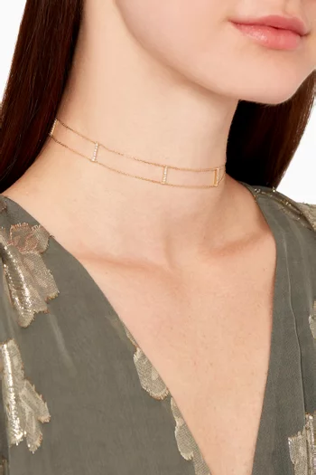 Odyssey Diamond Choker in 18kt Yellow Gold        