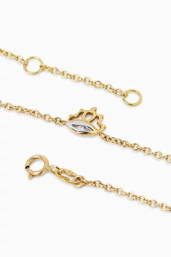 My Princess Bracelet with Diamond in 18kt Yellow Gold
