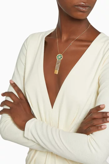 Ward Turath Dangling Pendant in 18kt Yellow Gold