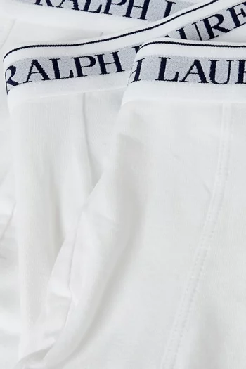 Classic Logo Trunks in Stretch Cotton, Set of 3