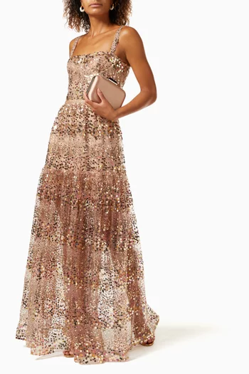 Midnight Gown in Sequinned Tulle 