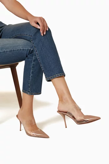 Heart 90 Mules in Patent Leather