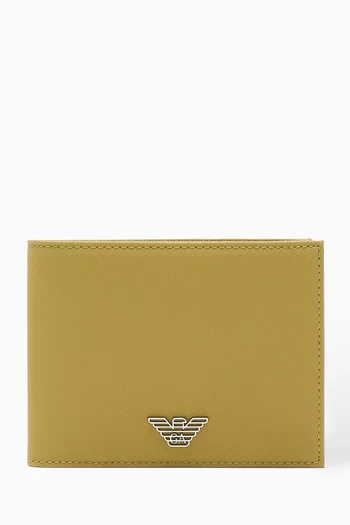 EA Stamp Bi-fold Wallet in Eco Leather