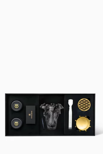 Grey Flower Burner  Gift Set