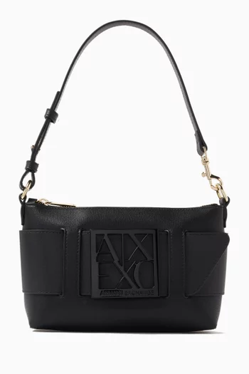 AX Shoulder Bag in Faux Leather