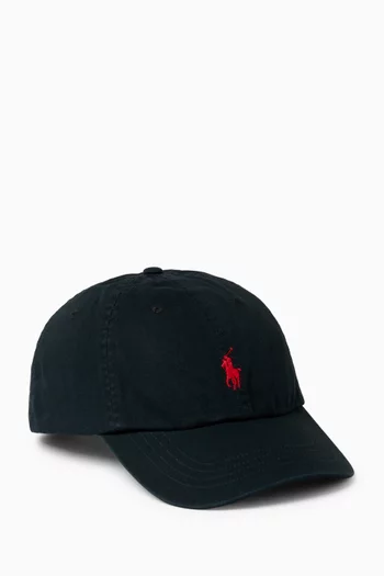 Logo Embroidered Cap in Cotton