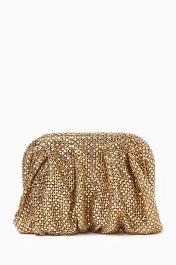 Venus La Petite Rhinestone Clutch in Crystal Mesh