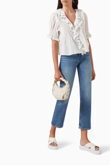 Sula Frill Top in Silk