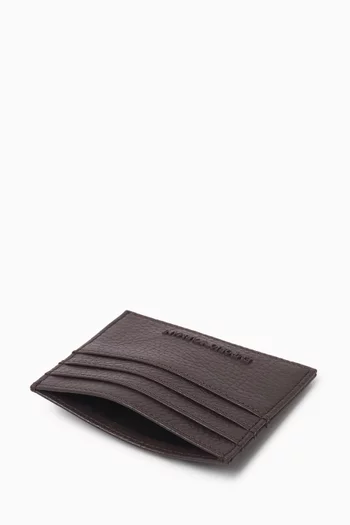 Logo Card Holder in Leather