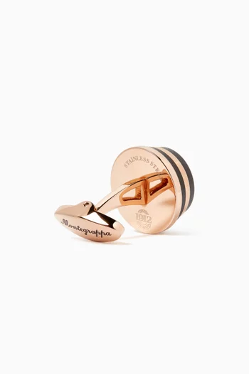 Stairway Cufflinks in Stainless Steel