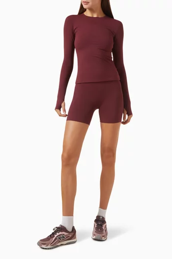 Ultimate Crop Shorts in Stretch-nylon