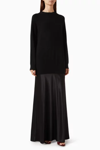 Monument Maxi Dress in Cashmere & Silk