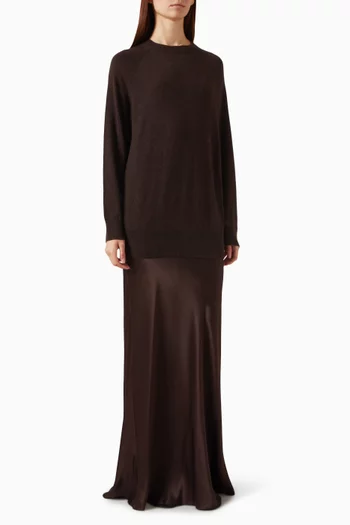 Monument Dress in Cashmere & Silk
