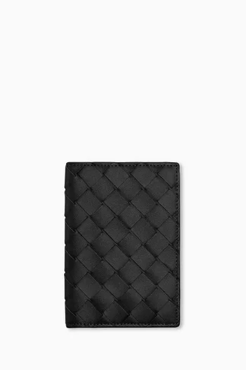 Passport Case in Itrecciato Leather