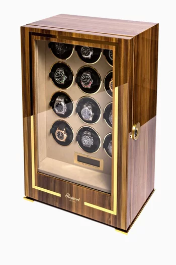 Paramount 12-unit Watch Winder in Walnut Wood