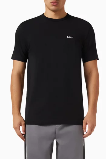 Logo T-shirt in Stretch Cotton