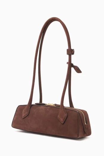 Small Le Teckel Shoulder Bag in Suede