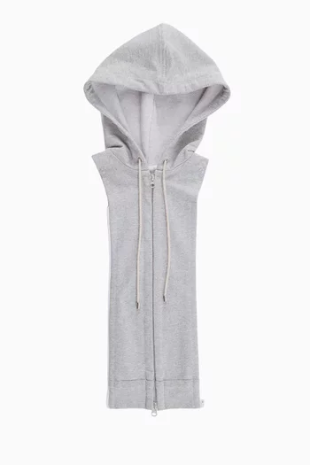 Dickey Sleeveless Hoodie in French Terry