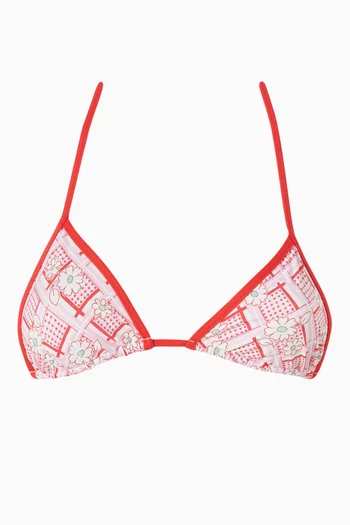 Nick String Triangle Bikini Top