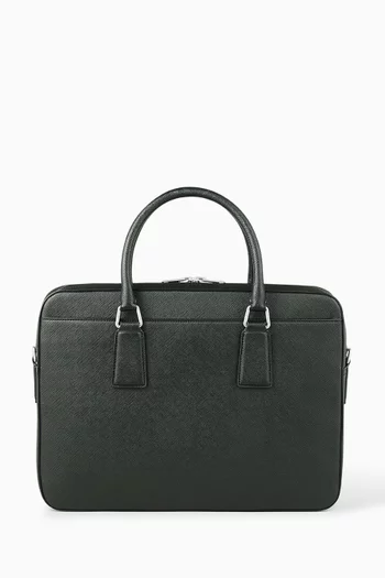 Large Downtown Briefcase in Leather