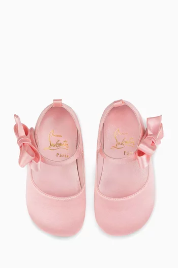Lou Babe Ballerinas in Satin Crepe
