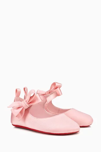 Lou Babe Ballerinas in Satin Crepe