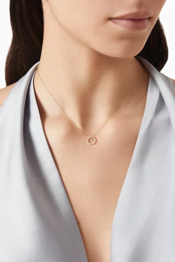 Helios Commic Diamond Pendant Necklace in 18kt Gold