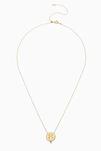 8 Medallion Diamond Necklace in 18kt Gold