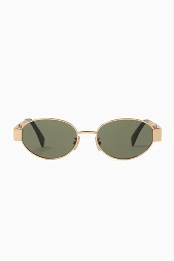 Triomphe 01 Sunglasses in Metal