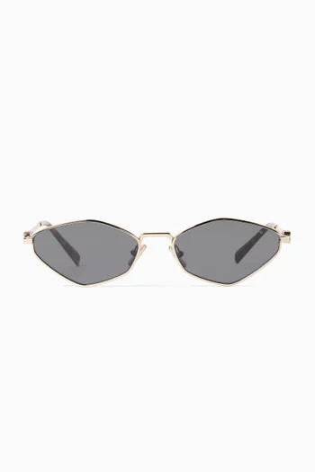 Miu Regard Sunglasses in Metal