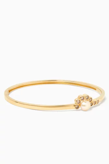Martha Diamond & Freshwater Pearl Bracelet in 9kt Gold