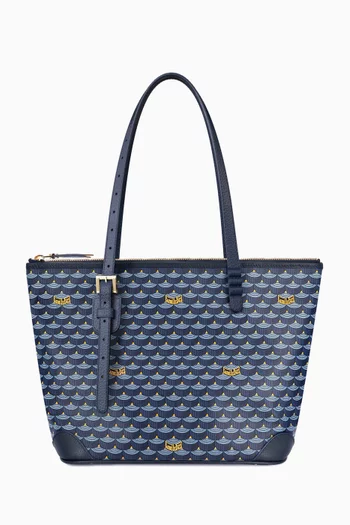 Daily Battle 27 Tote Bag in Canvas & Leather