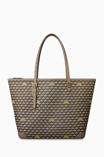 Daily Battle 35 Zip Tote Bag in Canvas & Leather