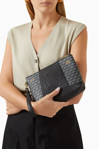 Carry On 21 Pouch in Canvas & Leather