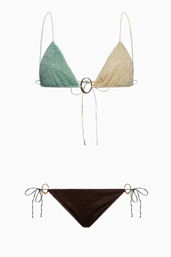 Lumiere O-kini Two-piece Bikini in Lurex
