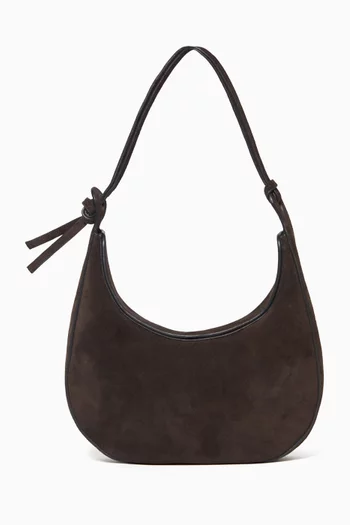 Medium Rosetta Shoulder Bag in Suede