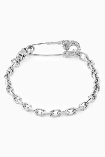Arabesque Pin Bracelet in Sterling Silver
