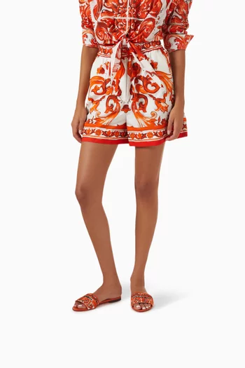 Bianca Slides in Majolica Jacquard