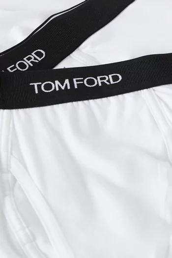 Logo Boxer Briefs in Cotton, Pack of 2