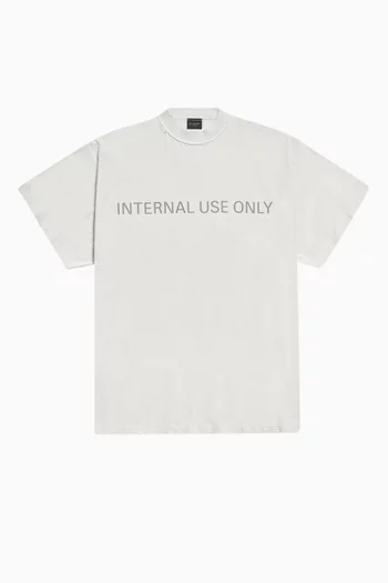 Unisex Internal Use Only Inside-out Oversized T-shirt